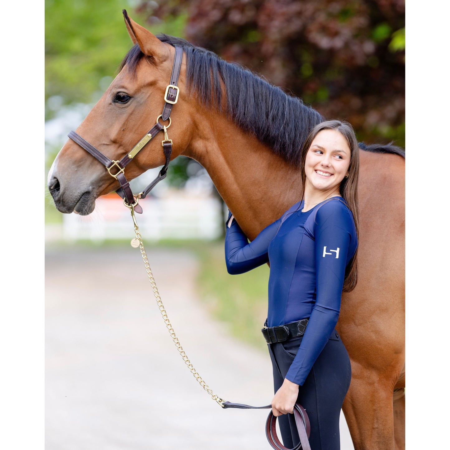 The Standard Athletic Riding Top-Blue