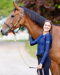 The Standard Athletic Riding Top-Blue