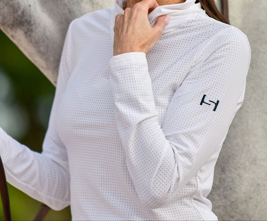 NEW Elevated Standard Performance ™ Micro Mesh Top White with Black Logo