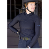 Unisex Vegan Leather Elevated Standard  Logo Belt Black On Black