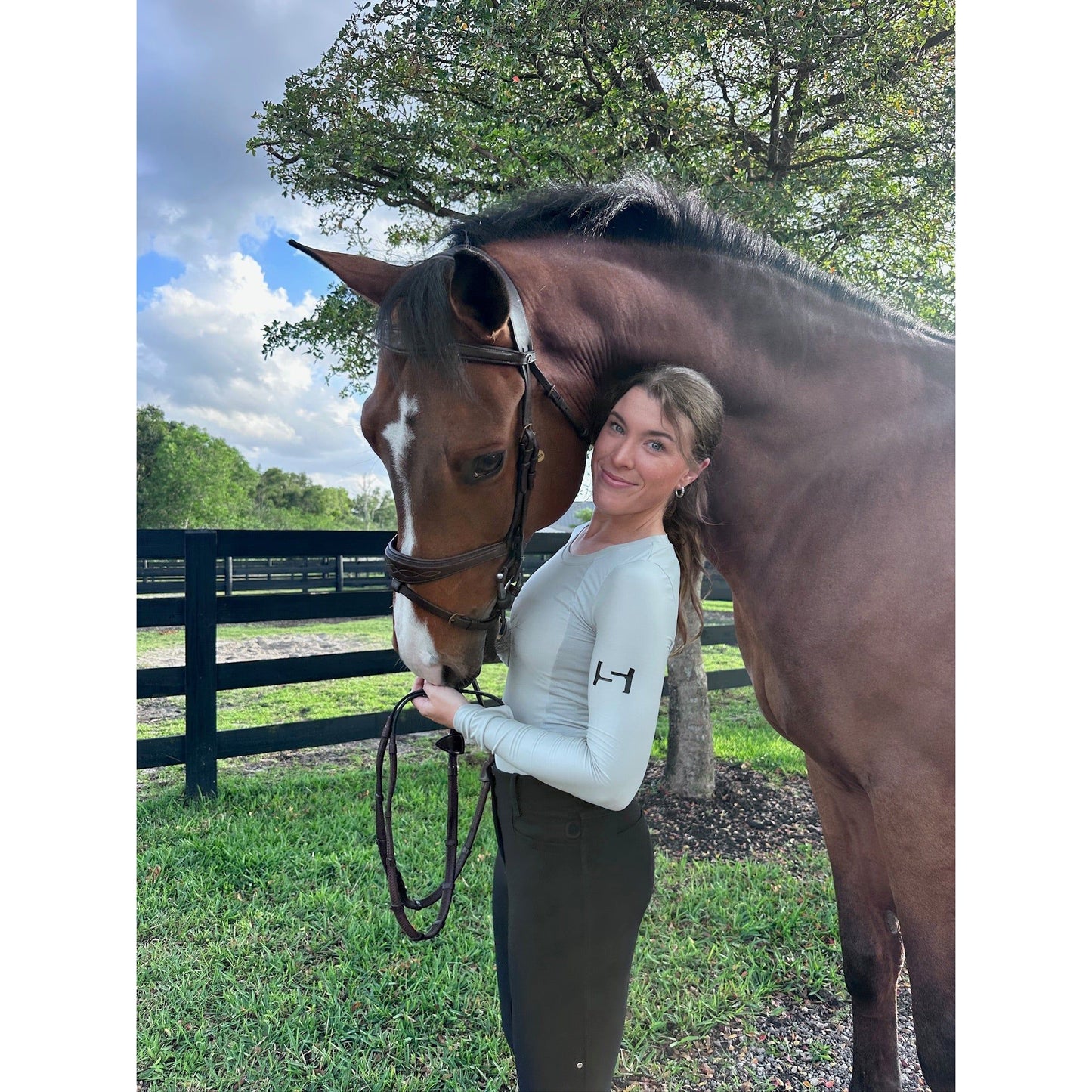 The Standard Athletic Riding Top-Gray