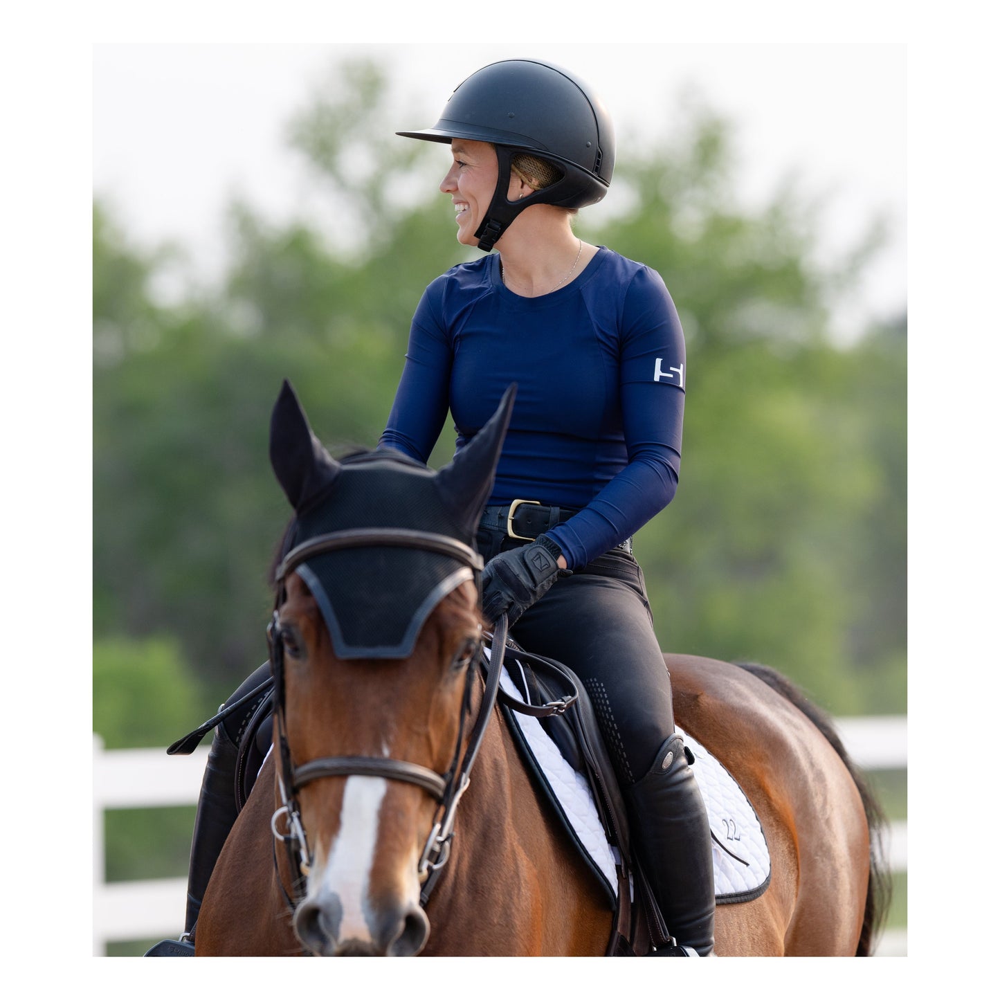 The Standard Athletic Riding Top-Blue