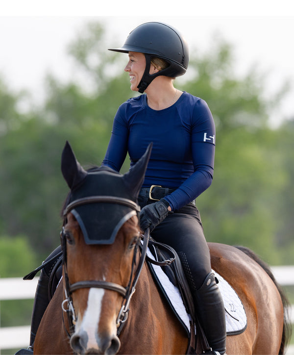 The Standard Athletic Riding Top-Blue